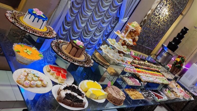Fountain With Desert Bar